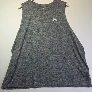 Under Armour Tech Twist Tank Top Womens 3X Gray Loose Fit Sleeveless NWT